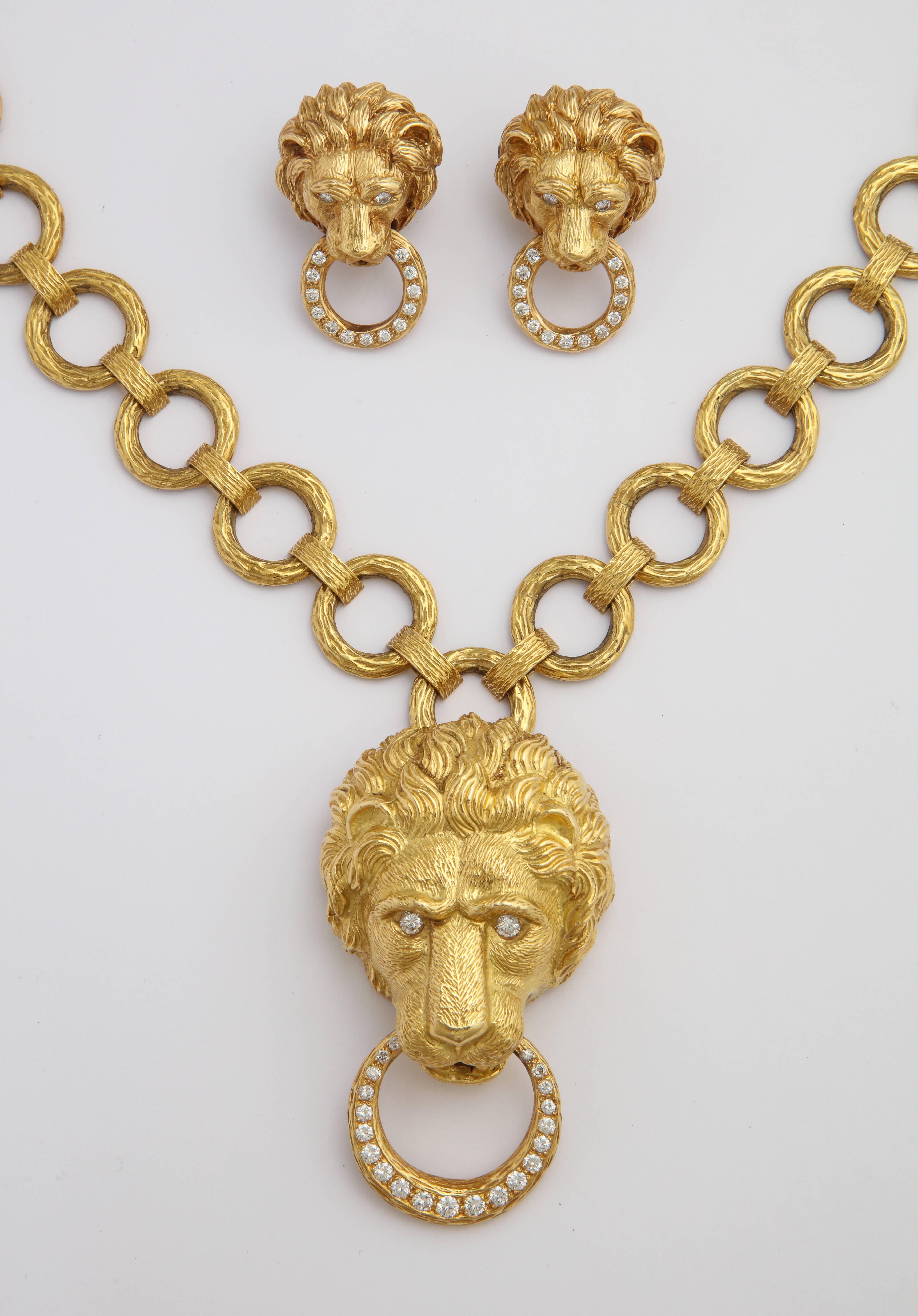 lion knocker necklace