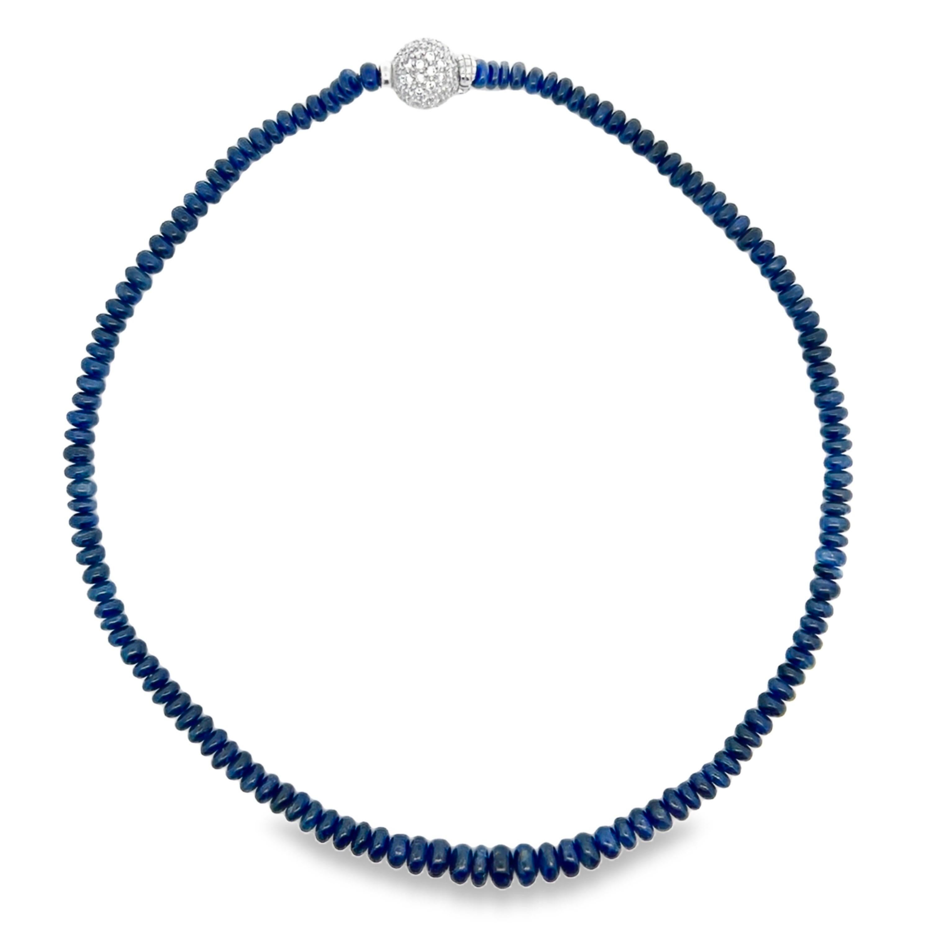 Collana di perle di zaffiro in vendita