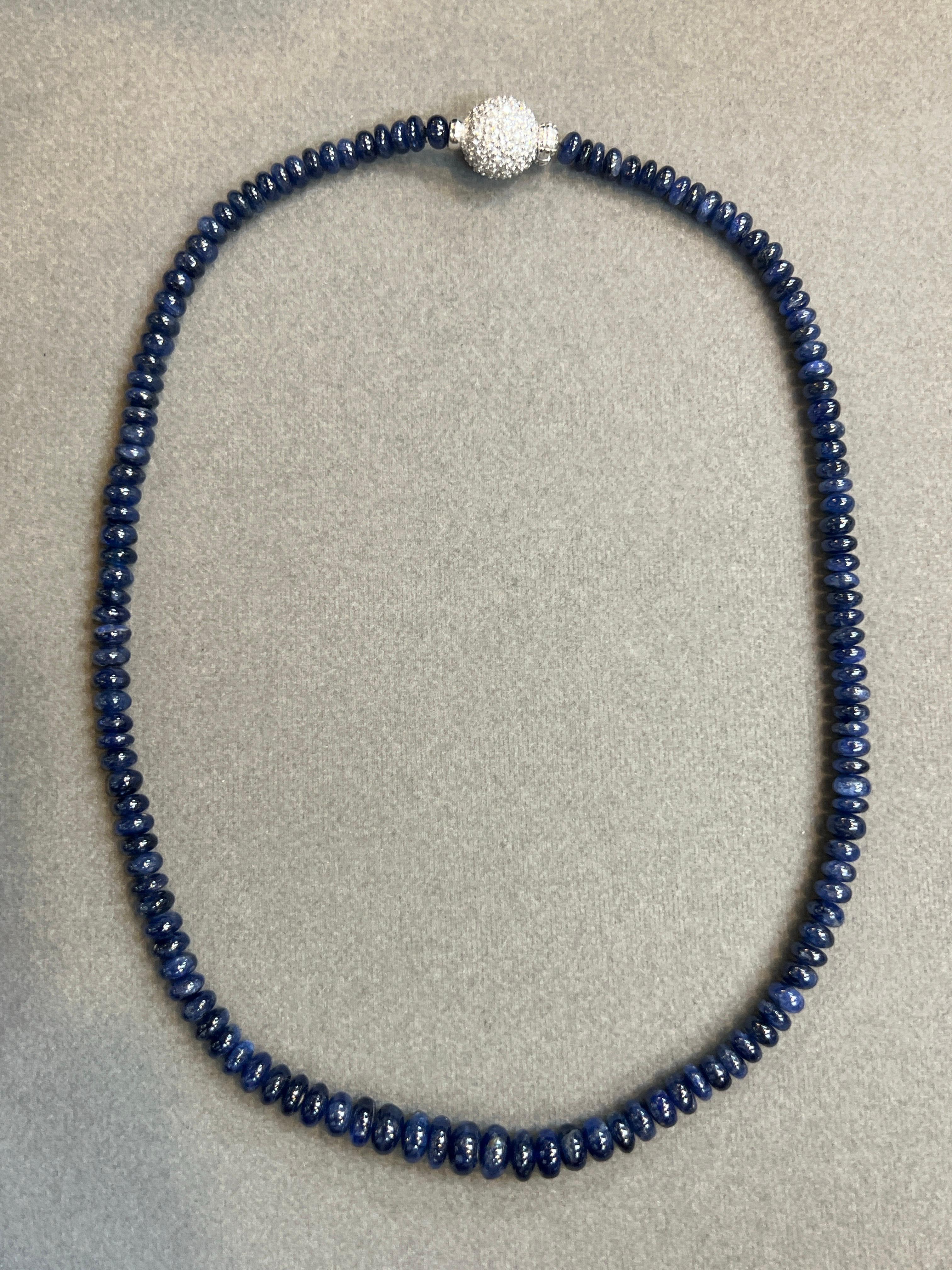 Collana di perle di zaffiro in vendita 1