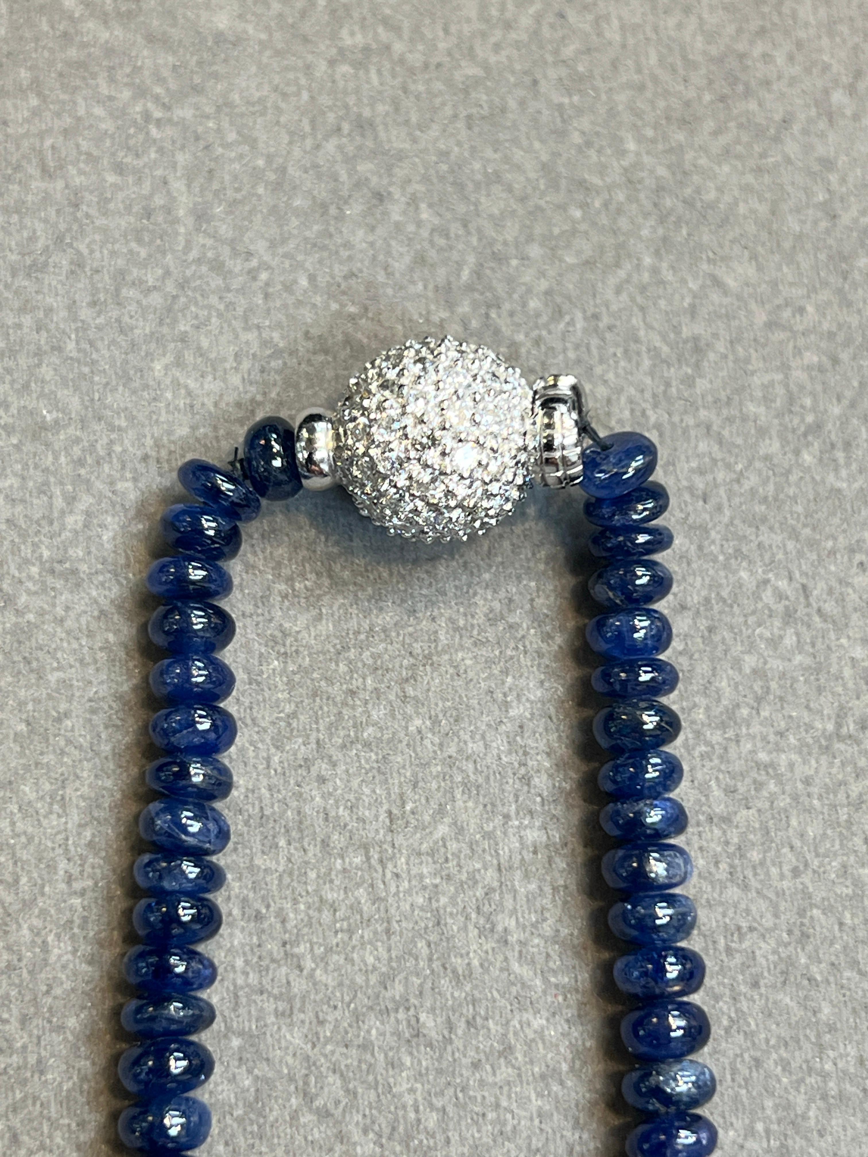 Collana di perle di zaffiro in vendita 2