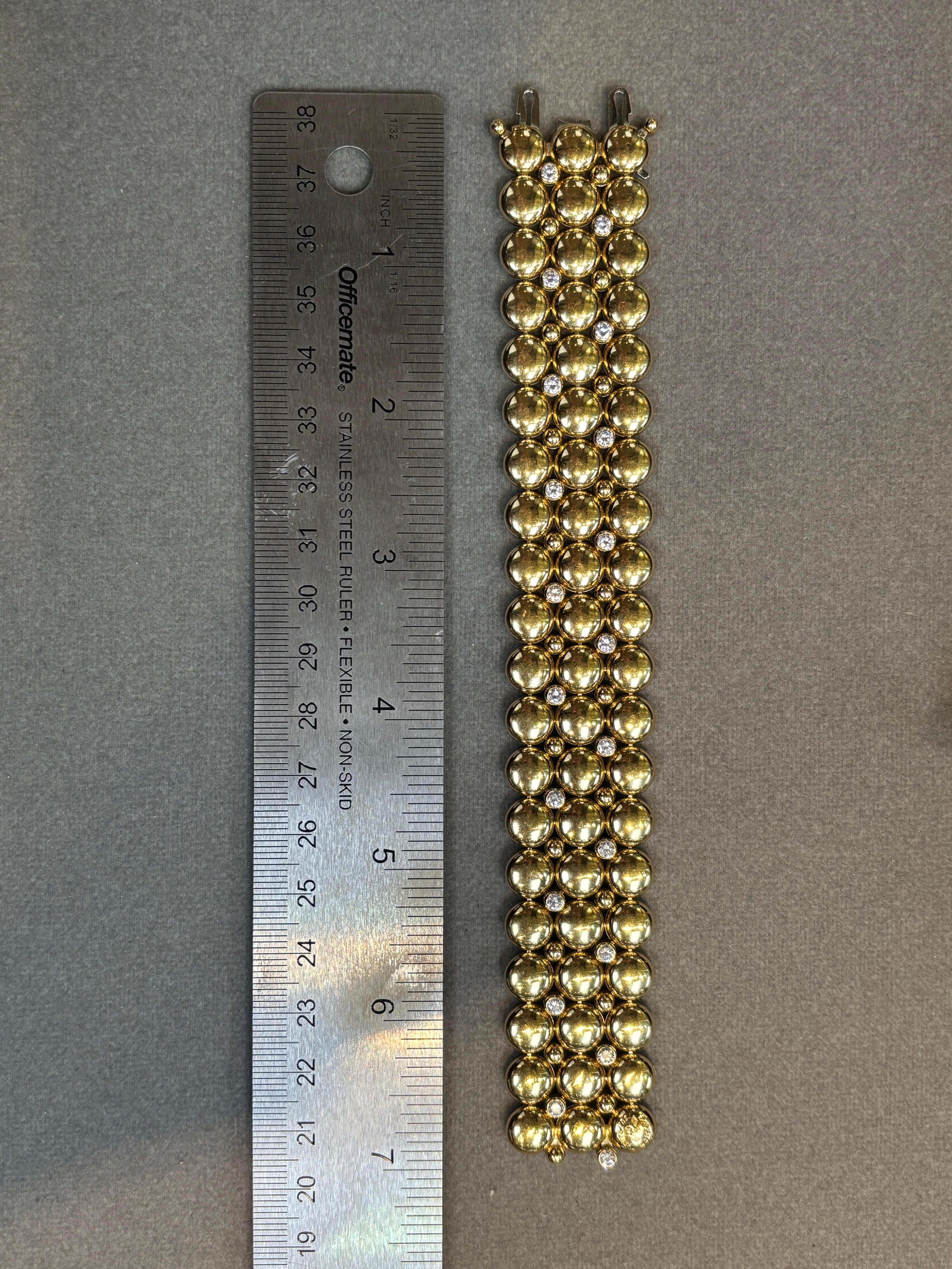 Cartier Bracciale reversibile bicolore in oro e diamanti in vendita 6