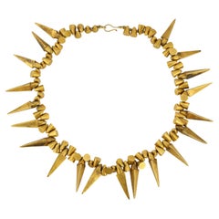 Vintage Archeological Revival Spike Necklace