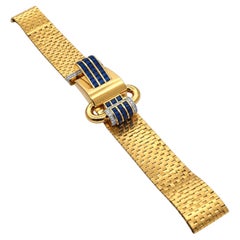 Boucheron Retro Sapphire and Diamond Bracelet