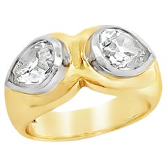 Vintage Pear Shape Diamond Ring Band