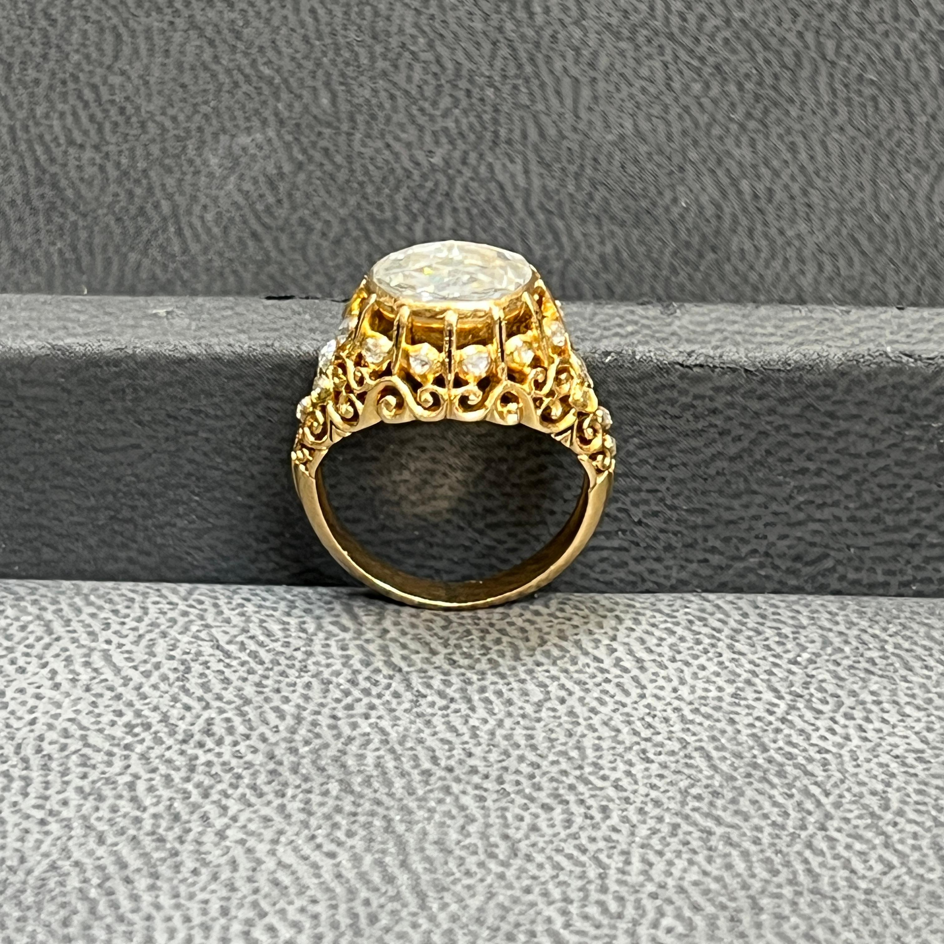 Antiker Diamantring im Rosenschliff im Angebot 4