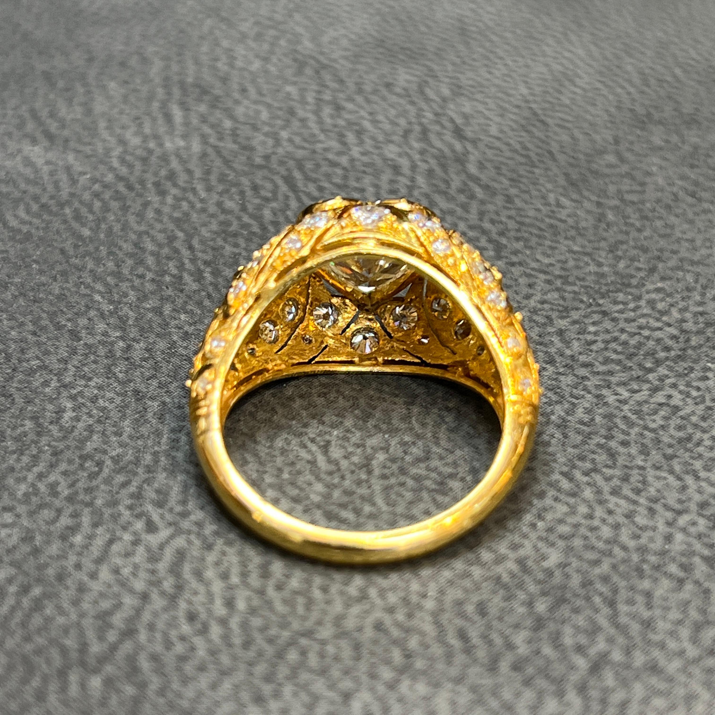 Anello con diamante a forma di cuore in vendita 3