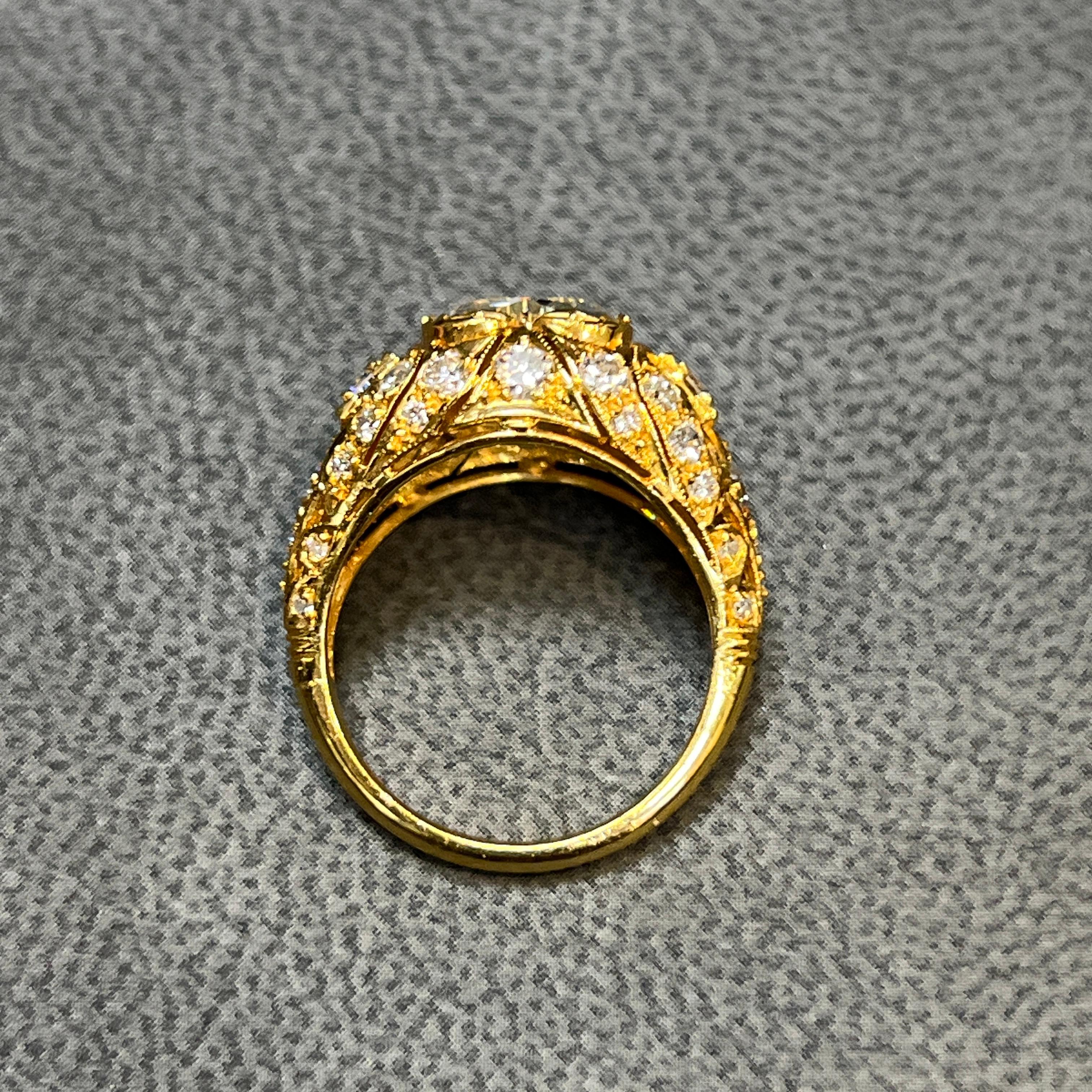 Anello con diamante a forma di cuore in vendita 2