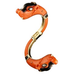 David Webb Coral Chimera Bracelet