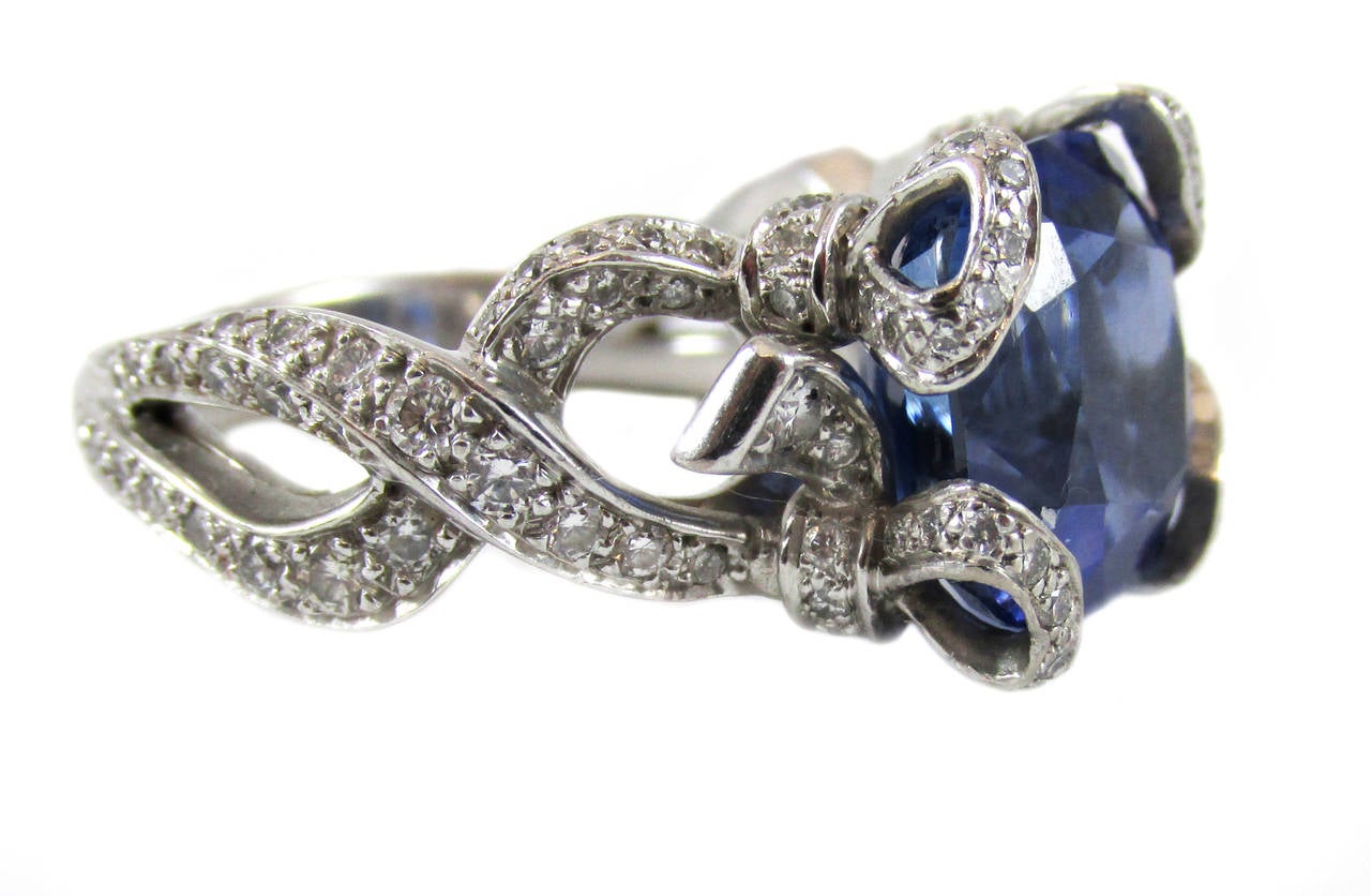 Christian Dior Sapphire Diamond Ring at 1stDibs dior sapphire ring