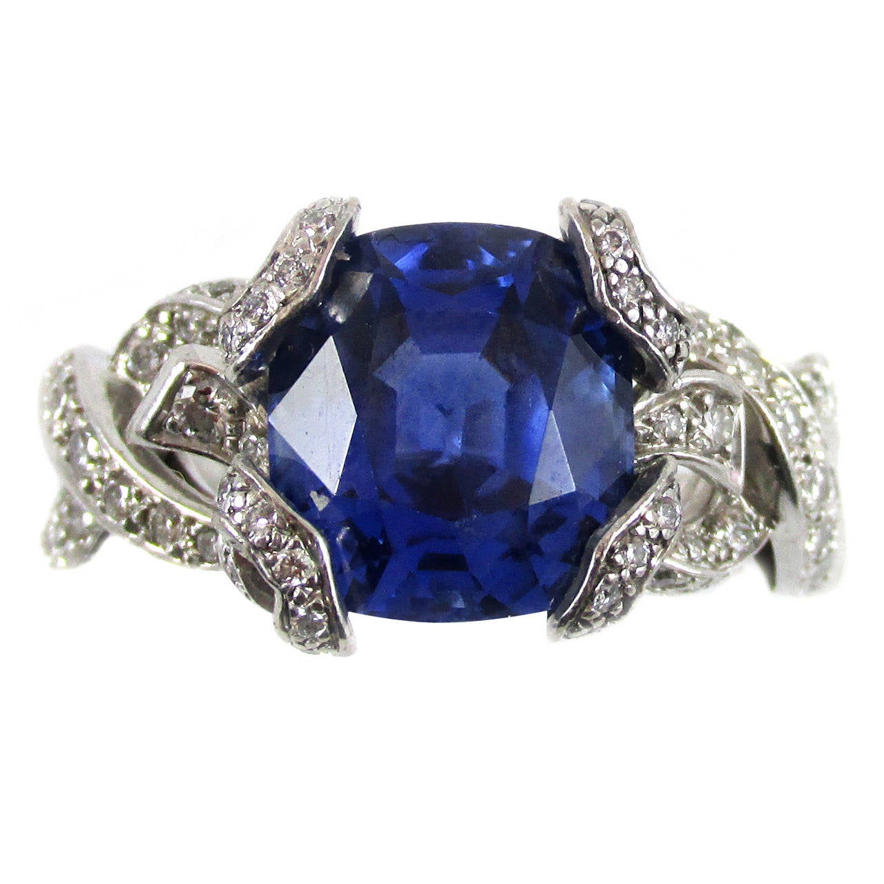 Christian Dior Sapphire Diamond Ring at 1stDibs dior sapphire ring