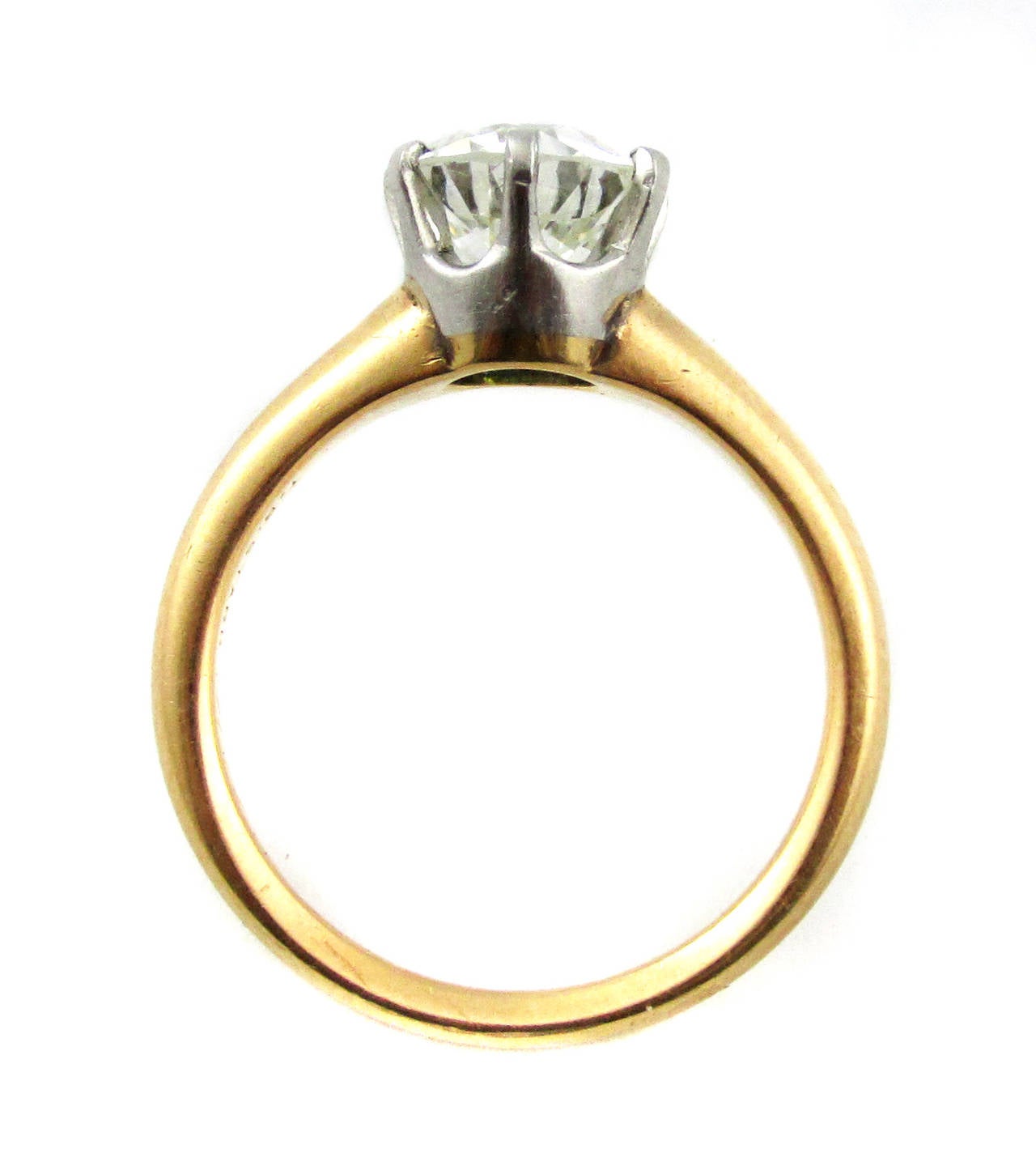 Women's T.B. Starr 1.48 Carat Diamond Gold Solitaire Ring