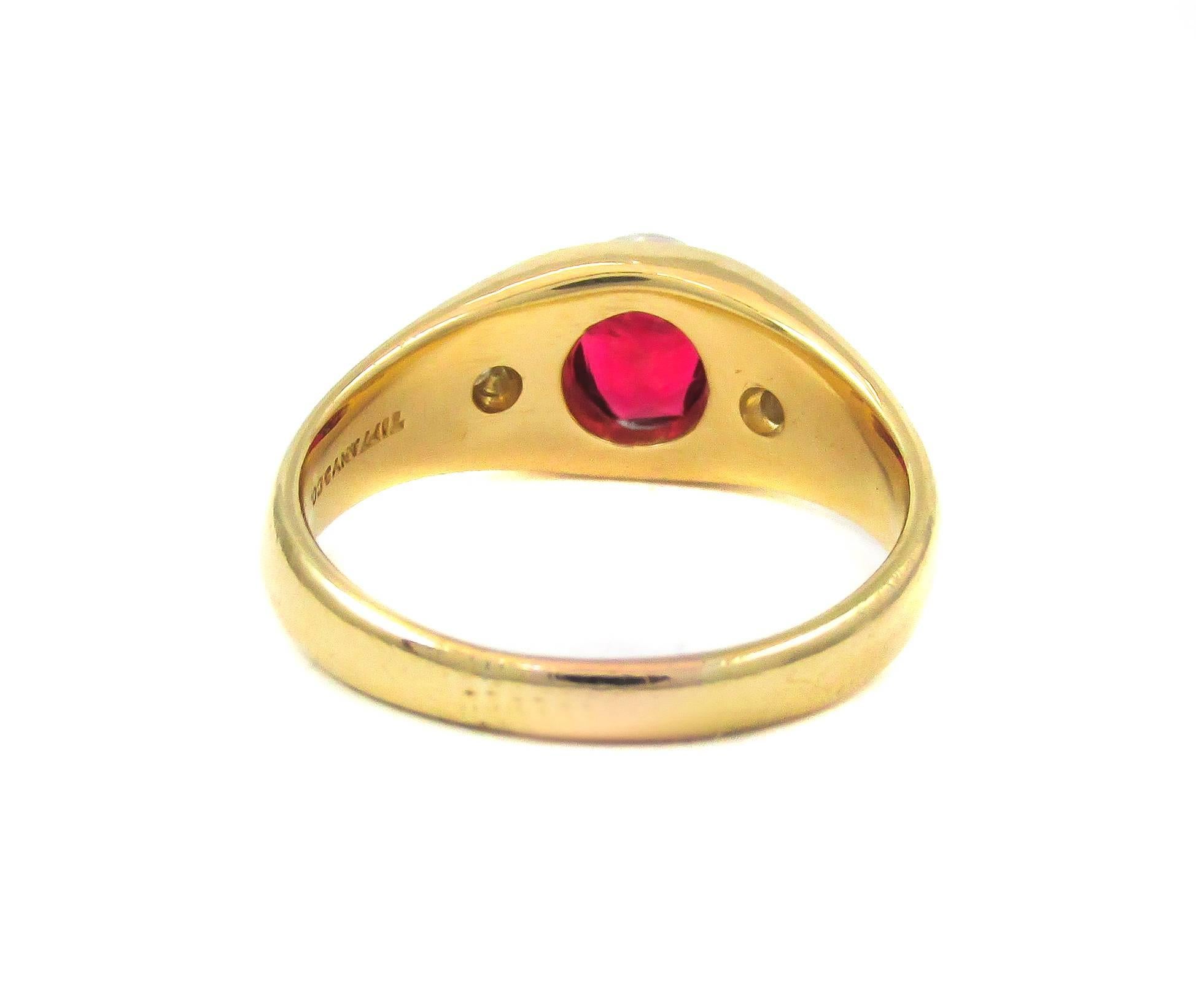 red diamond ring tiffany