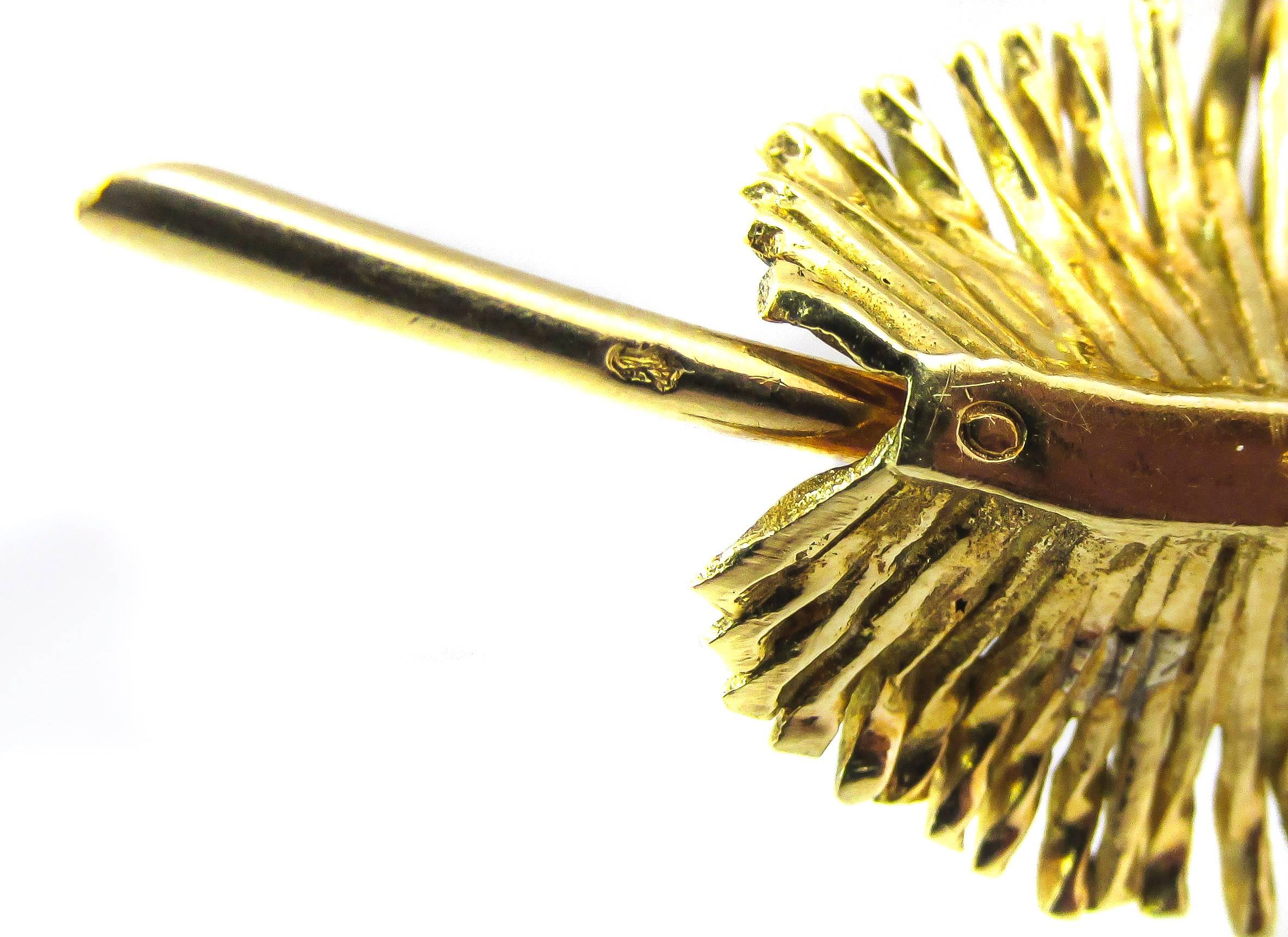 Women's or Men's Sterle Paris Gold Leaf Pin   