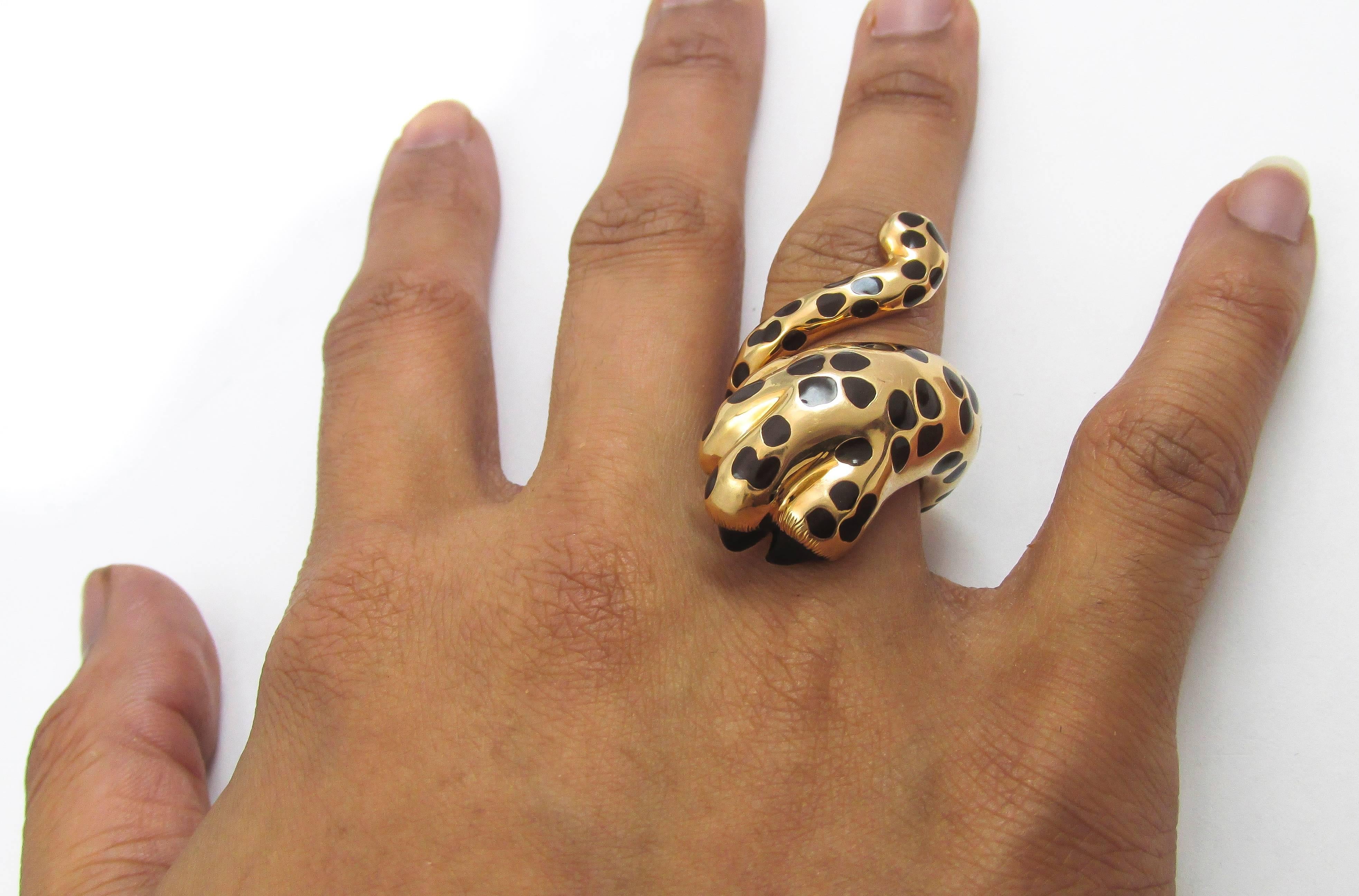 Dior Gold Lacquered “Mitza“ Ring 1