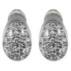 Cartier Must de Cartier Rock Crystal Diamond Gold Ear Clips