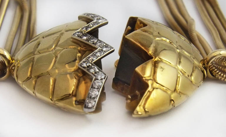 Gucci Diamond Gold Heart Pendant Necklace 2