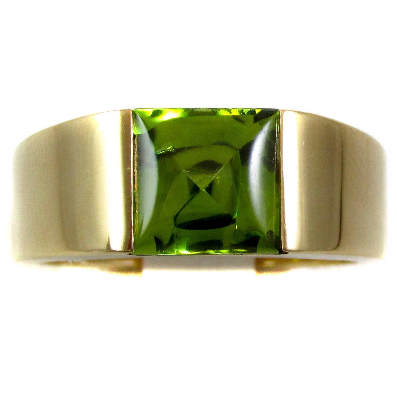 Cartier Peridot “Tank” Ring