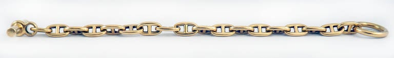 Hermes Chaine d'Ancre Yellow Gold Bracelet In Excellent Condition In New York, NY