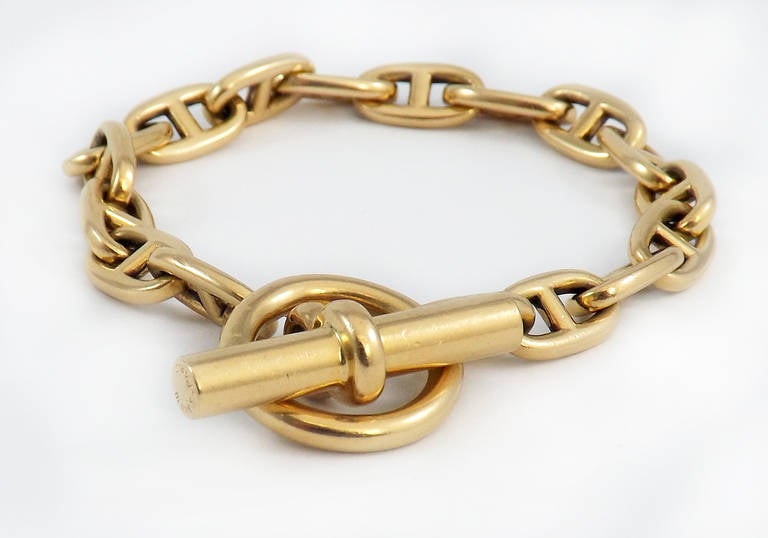 Hermes Chaine d'Ancre Yellow Gold Bracelet