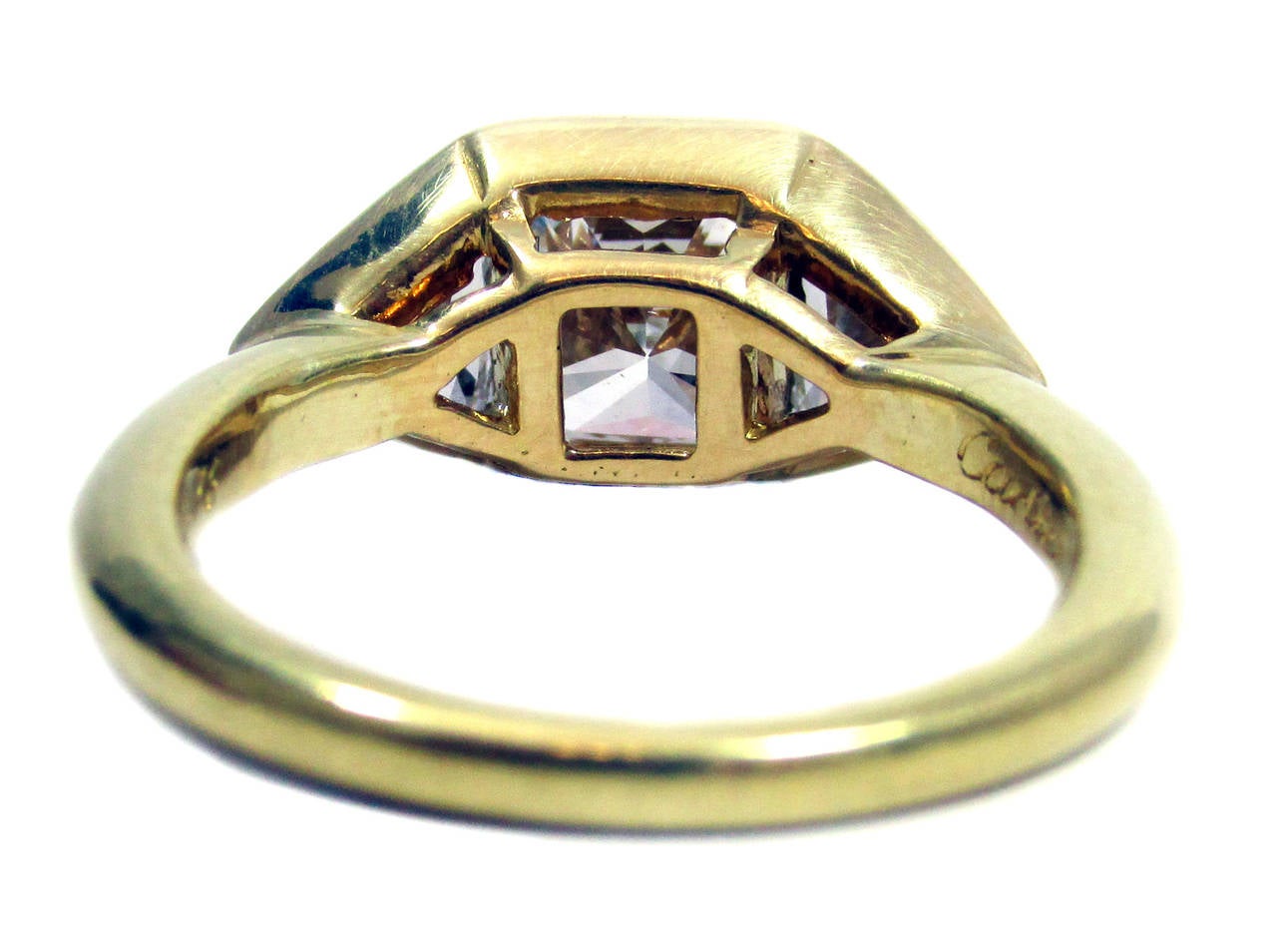 Cartier 1.86 Carat Diamond Gold Starburst Ring 1