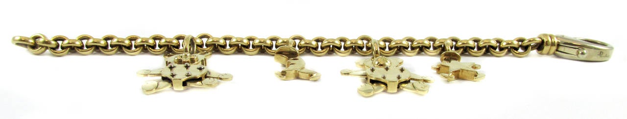 Pomellato Yellow Gold Charm Bracelet