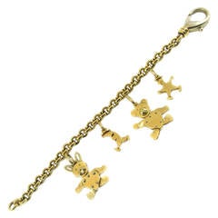 Pomellato Yellow Gold Charm Bracelet