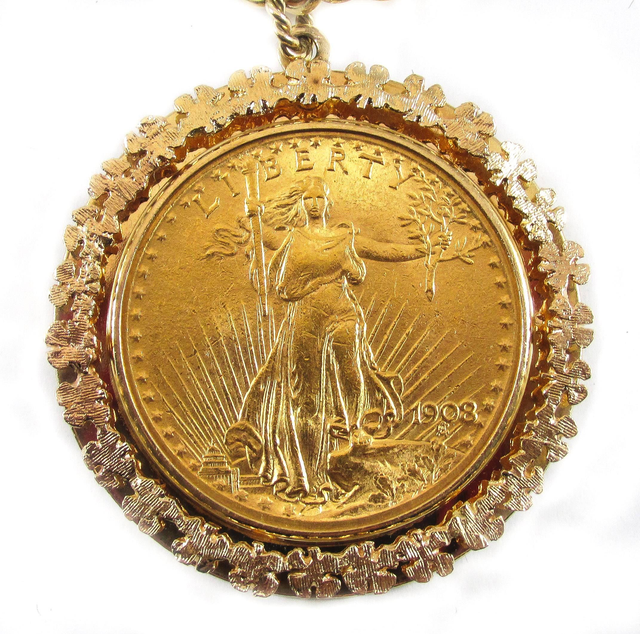 gold coin chains