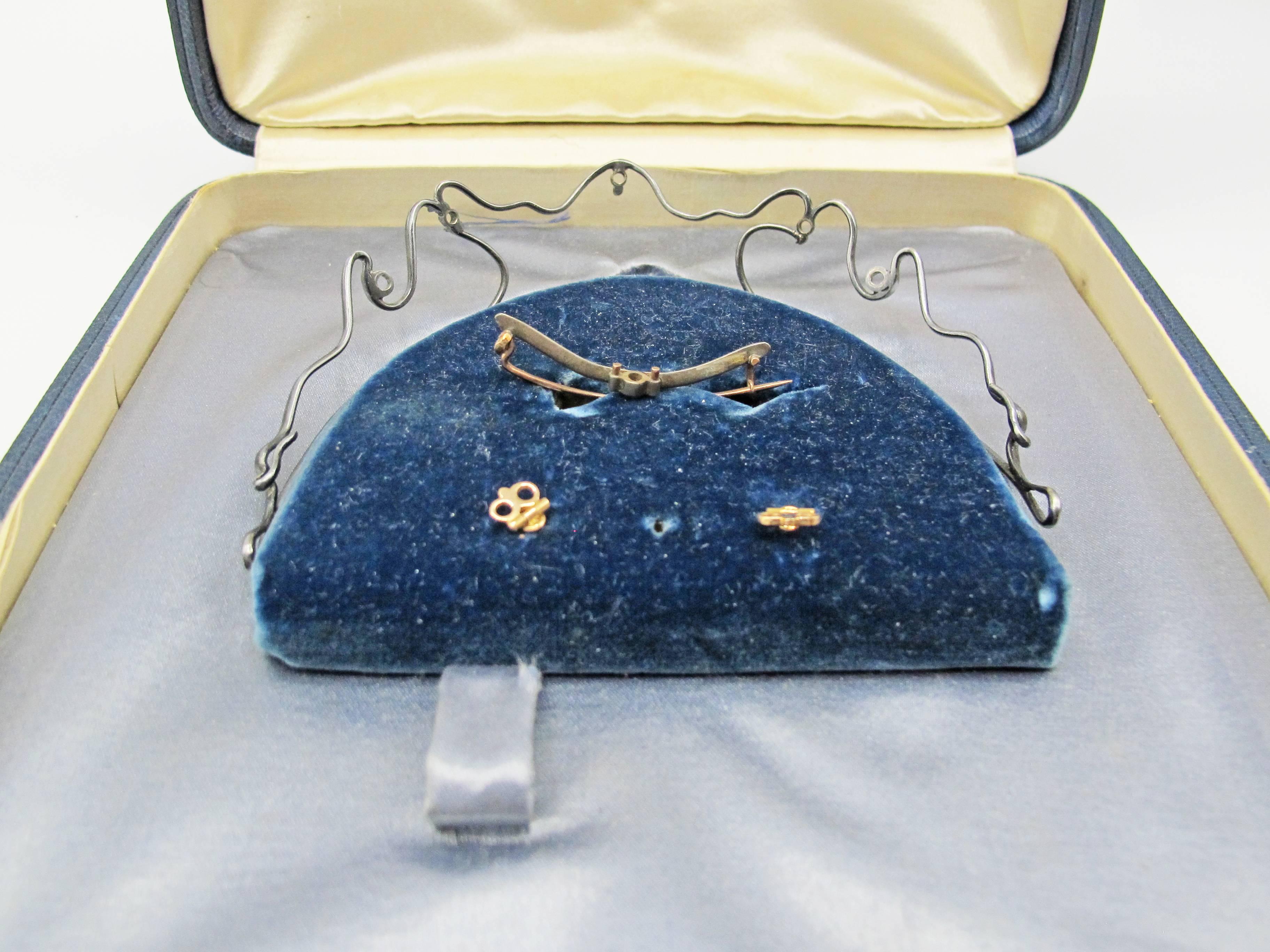 Rococo French Princely Family Collection Antique Diamond Tiara Convert Necklace Brooch