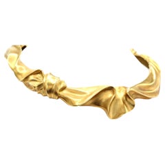 Angela Cummings Unique And Rare 18 Karat Yellow Gold Choker Necklace