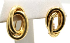 Boucles d'oreilles à clip Nicolas Cola en or jaune 18 carats