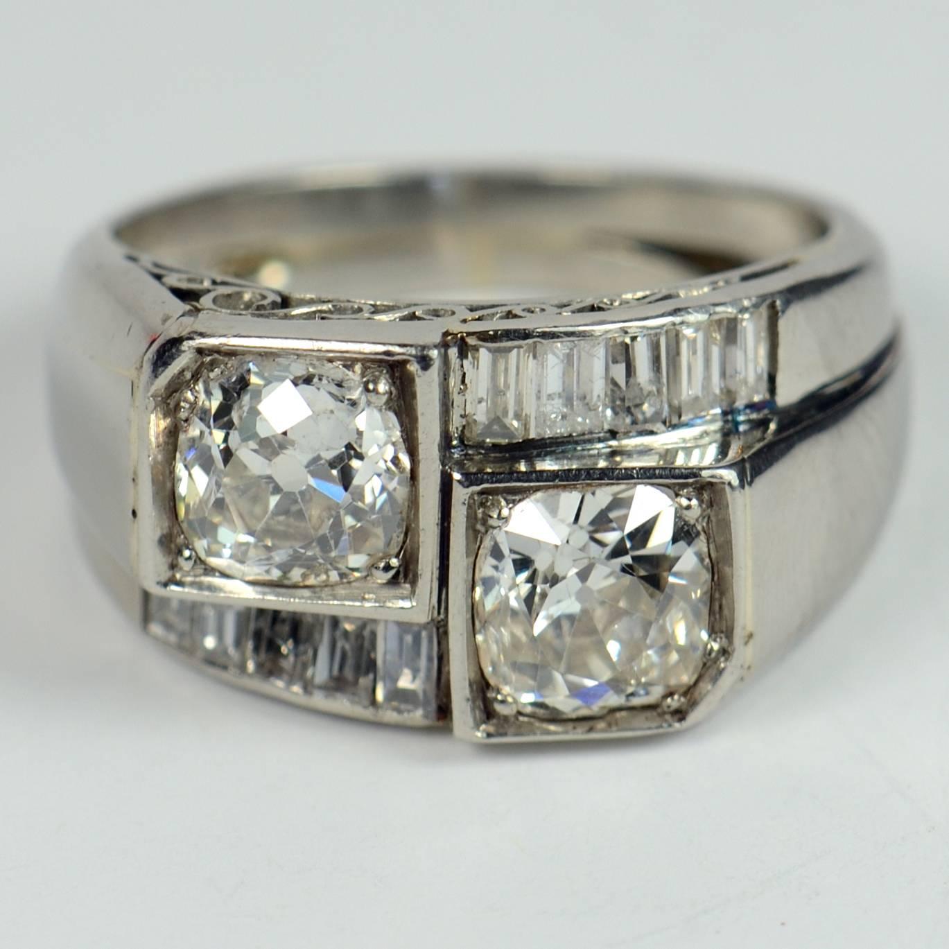 modernist diamond ring