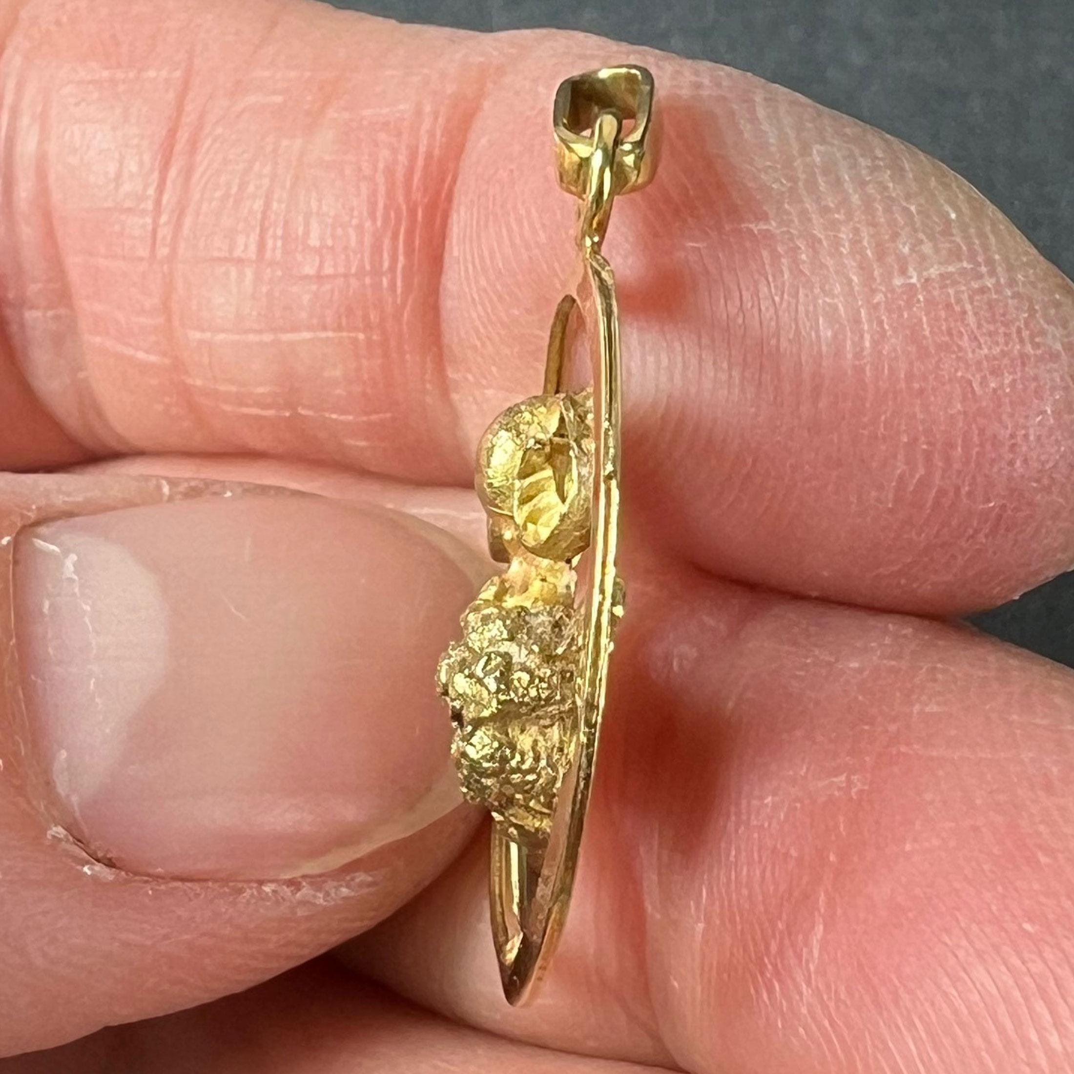 Colgante Charm Zodiaco Oveja Carnero Ares Francés Oro Amarillo 18K en venta 3