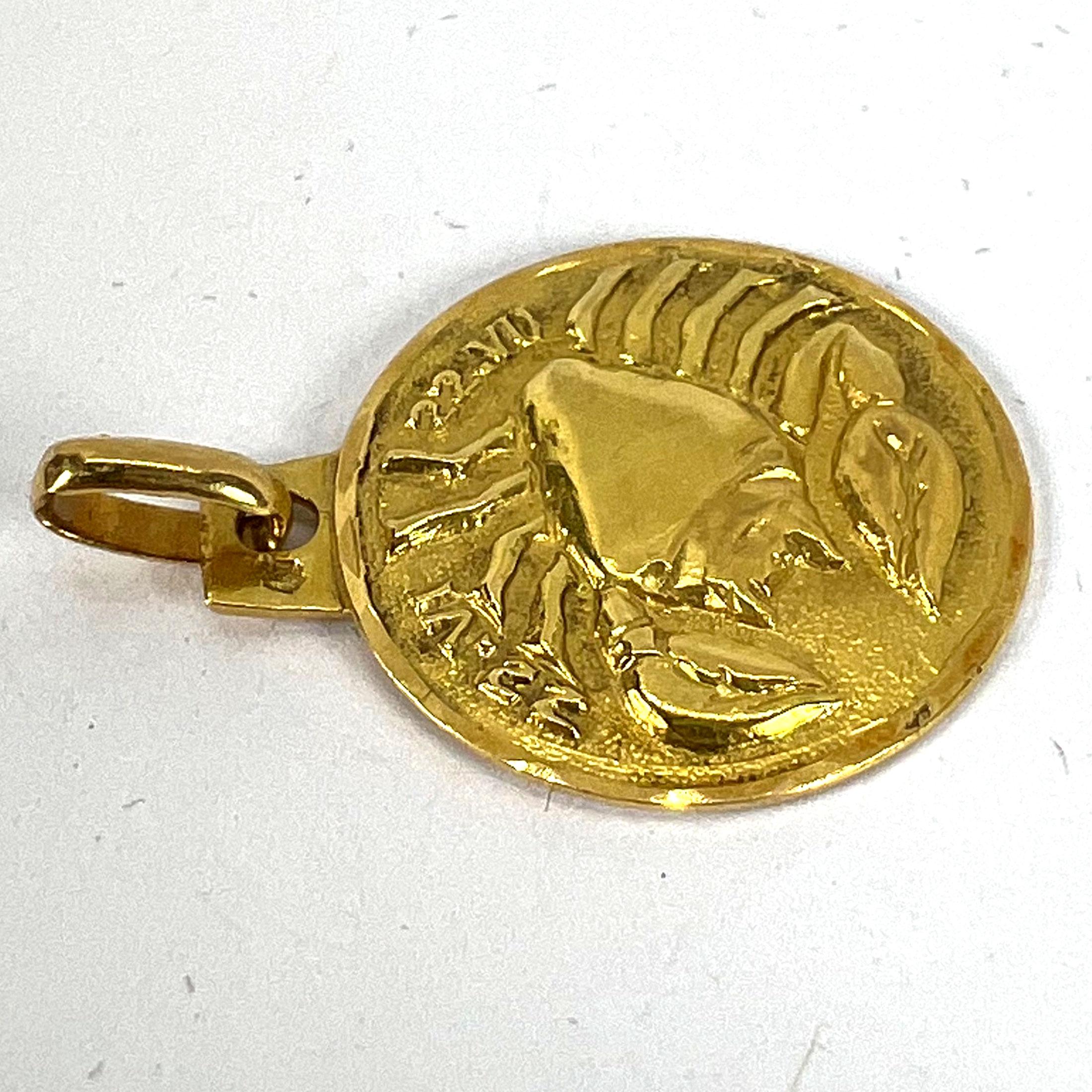 Colgante Encanto Cáncer Zodíaco Francés de Oro Amarillo de 18 Kilates en venta 10