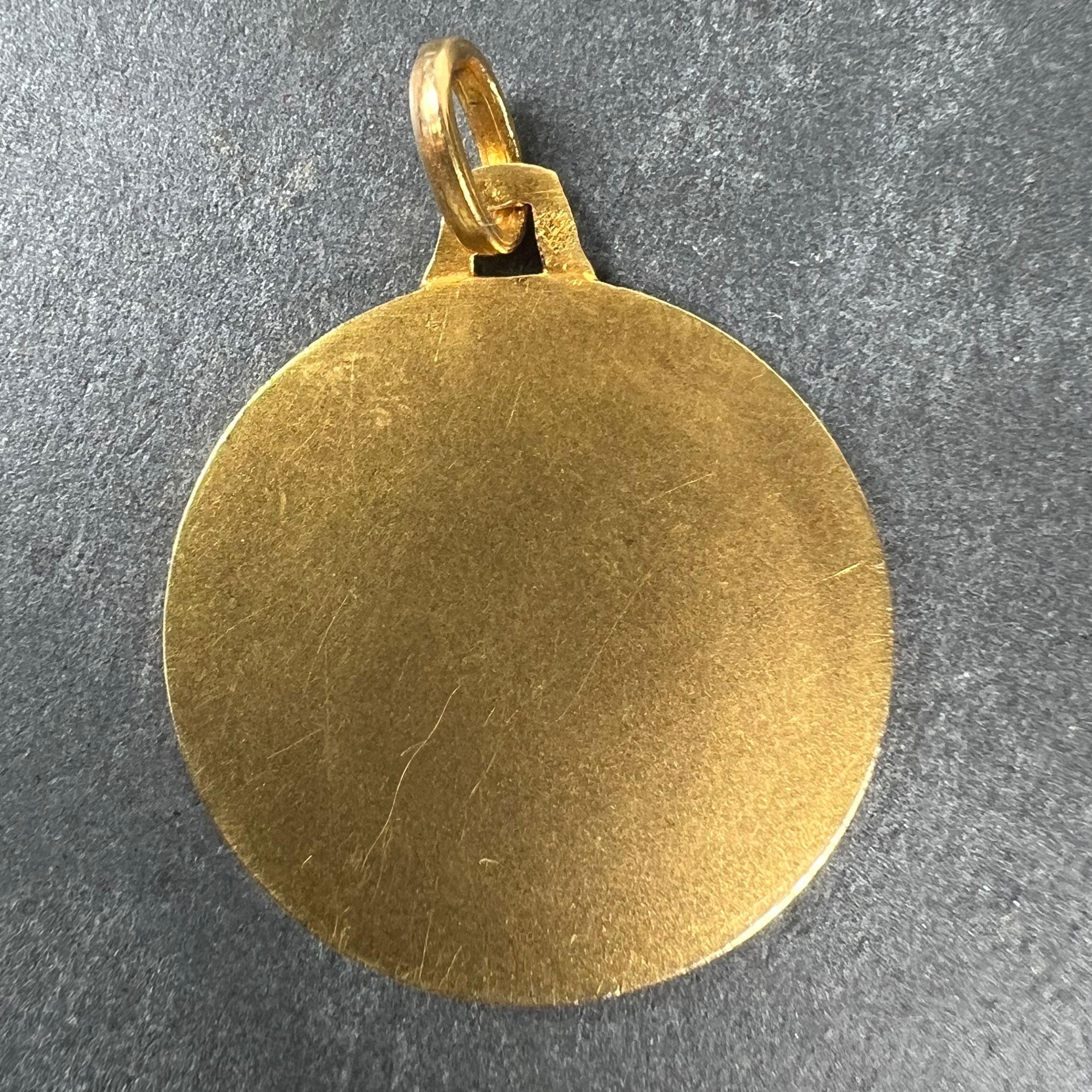 mother mary gold pendant
