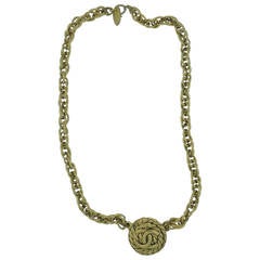 Chanel Vintage "CC " Pendant Necklace , 1980, s Chanel Vintage "CC " Pendant Necklace , 1980, s