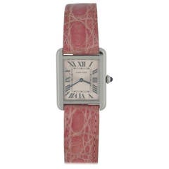 Cartier Lady's Stainless Steel Limited Edition Tank Quartz Wristwatch