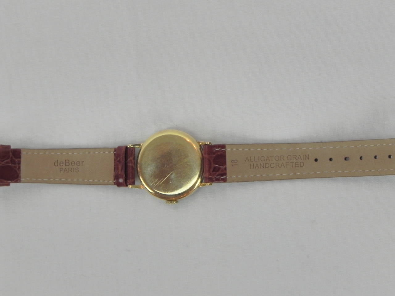 Omega Yellow Gold Manual Wind Chronometer Wristwatch circa 1950s 2