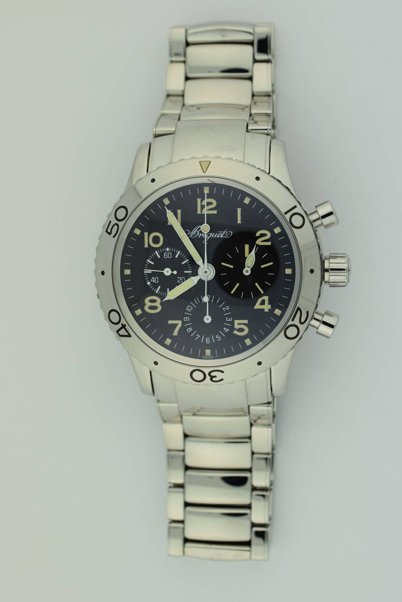 Breguet Stainless Steel Type XX Automatic Chronograph Wristwatch 1