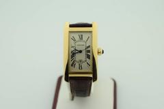 Cartier midsize unisex 18 k yellow gold American Tank Automatic