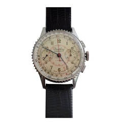 Vintage Breitling Stainless Steel Chronomat Chronograph Wristwatch Ref 769