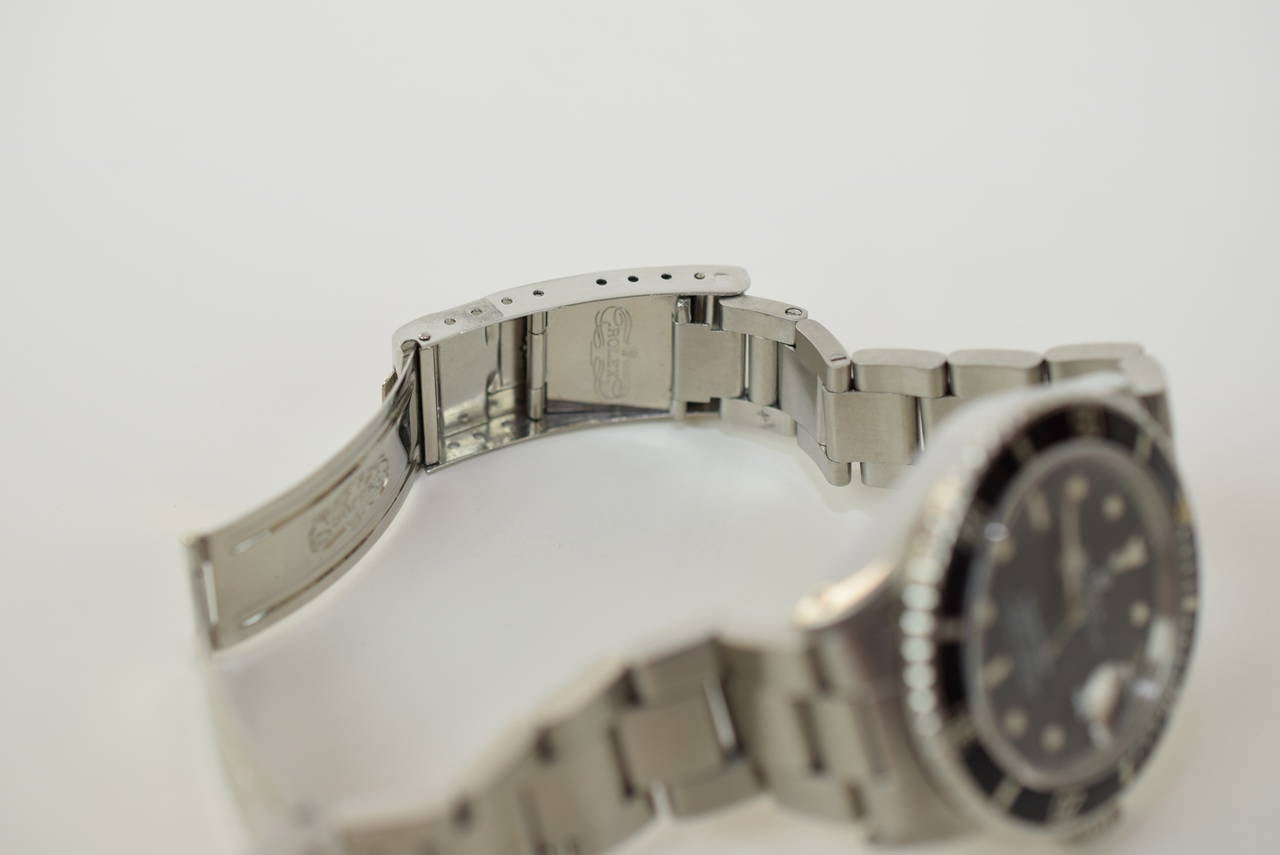 Rolex Stainless Steel Submariner Date Sapphire Crystal Wristwatch Ref 16800 1