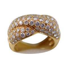 Van Cleef & Arpels Diamond Gold Eternity Ring