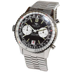 Breitling Stainless Steel Navitimer Chronomatic Automatic Wristwatch Ref 8806