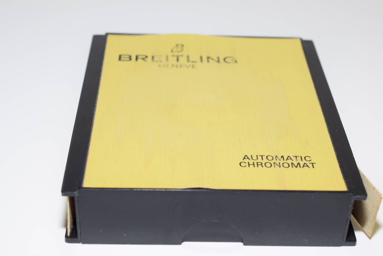 Breitling Stainless Steel Chronomatic Date Automatic Wristwatch Ref 2130 1