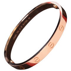 Cartier Pink Gold New Style Love Bracelet .16 Size .Made in France .