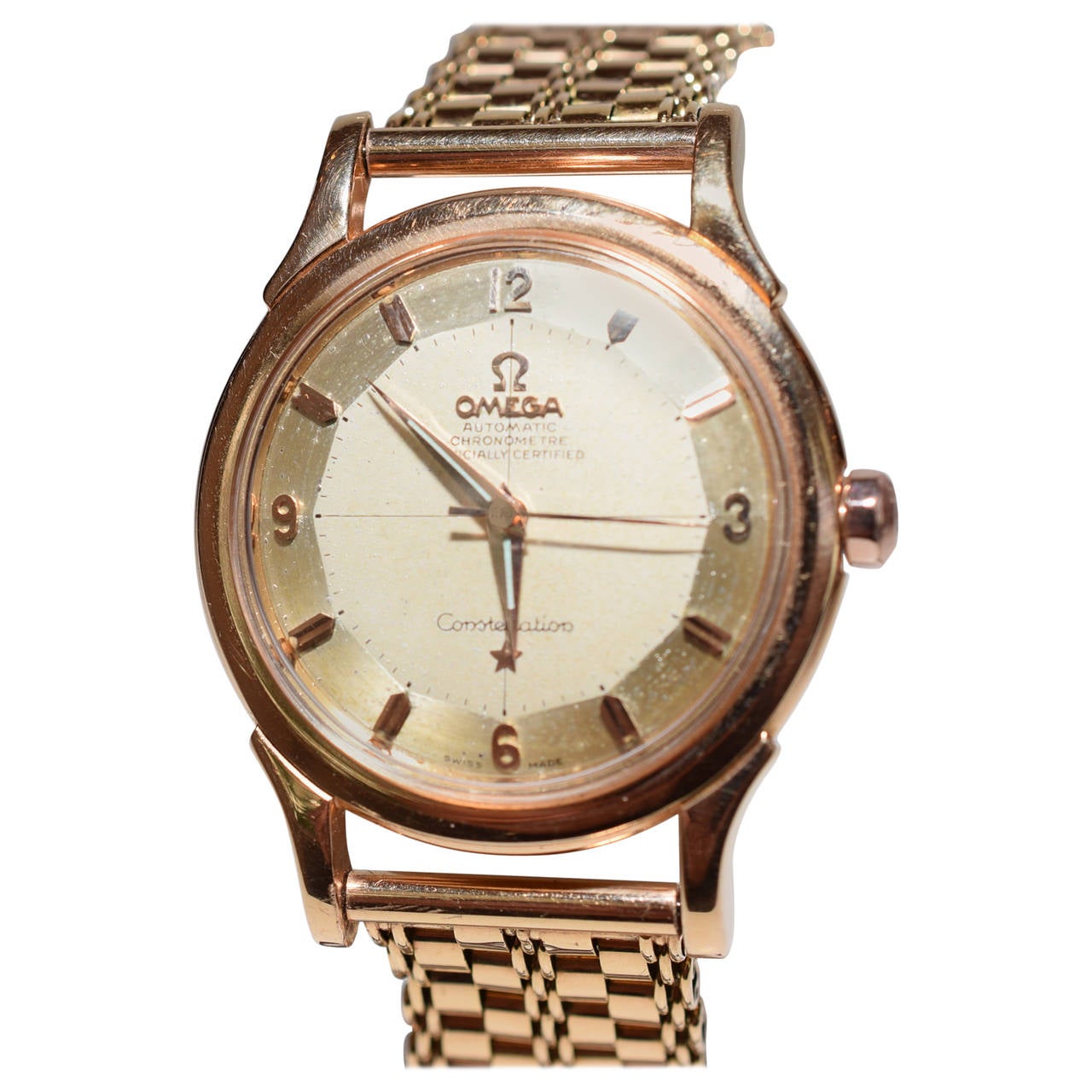 Omega Rose Gold Constellation Automatic Wristwatch Ref 2852  .