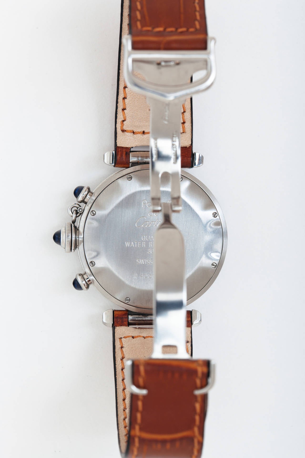 Cartier Stainless Steel Pasha Chronograph with Date circa 1990s In Excellent Condition In New York, NY