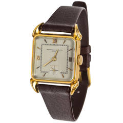 Vacheron & Constantine Yellow Gold Square Wristwatch circa 1940s
