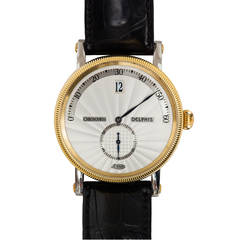 Used Chronoswiss Stainless Steel and Yellow Gold Delphis Retrograde Jump Hour Watch
