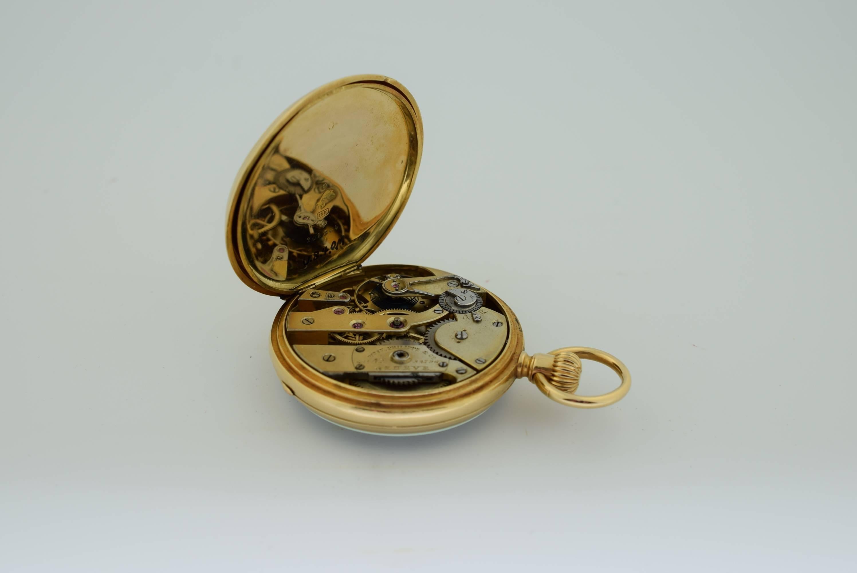 Women's or Men's Patek Philippe Geneve yellow Gold Pocket Watch